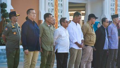 Gubernur NTB Lalu Muhamad Iqbal, Bersama jajaran Pemprov NTB, saat apel pagi dikantor gubernur NTB. (Fen/Ist)