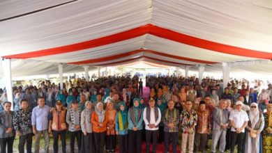 Pj Gubernur NTB Hadiri Deklarasi Antikekerasan terhadap Anak di SMKN 1 Lembar