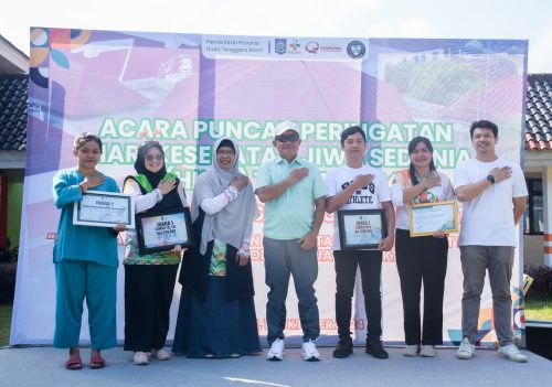 Pj Gubernur NTB Hassanudin menghadiri Peringatan Hari Kesehatan Jiwa Sedunia tahun 2024, Jumat 18 )ktober 2024. (Iba/Ist)