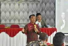 Kepala Dinas Kominfotik NTB, Najamuddin Amy saat menyampaikan materi pada Focus Group Discussion, Kamis (28/11). (Eks)