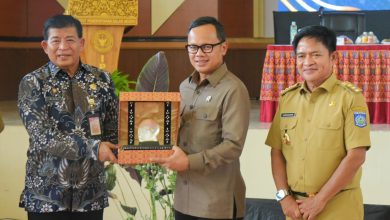 Wamendagri bersama Pj Gubernur NTB usai meberikan sambutan soal kepemimpinan di IPDN Kampus NTB di Lombok Tengah, Selasa 5 November 2024. (Iam)