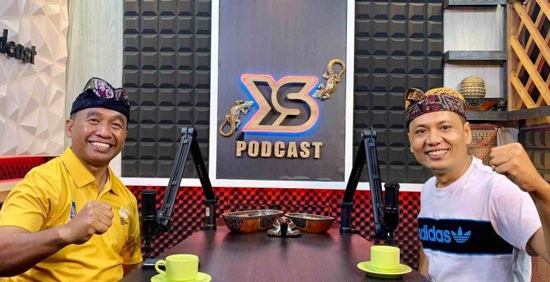 Kepala Dinas Kominfotik NTB Najamuddin Amy menghadiri podcast terkait SPBE di Mataram, Jumat 3 Januari 2025.(Adv)