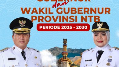Flayer ucapan selamat pelantikan Gubernur dan Wakil Gubernur NTB periode 2025-2030. (Iba/Ist)