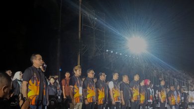 Gubernur NTB Lalu Muhamad Iqbal, bersama Menteri Koordinator Bidang Infrastruktur Dan Pembangunan Kewilayahan Agus Harimurti Yudhoyono (AHY), dan sejumlah menteri, saat menghadiri Opening Ceremony FORNAS VIII NTB. (Fen)