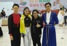 Atlet Line Dance dunia asal Kalimantan Timur, yang tampil di FORNAS VIII NTB 2025. (Fen/Ist)
