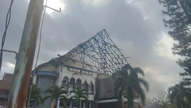 Kantor DPRD NTB, Usai dibakar masa aksi pada aksi demonstrasi 9 september lalu. (Fen/Rinjanipost)