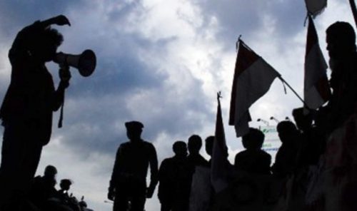 Ilustrasi aksi demonstrasi. (Fen/Ist/ sum.google)