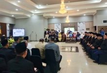 Suasana pelantikan pejabat eselon II di pendopo gubernur NTB.(Fen/Ist)