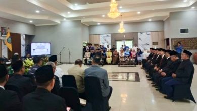 Suasana pelantikan pejabat eselon II di pendopo gubernur NTB.(Fen/Ist)