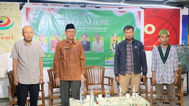 Narasumber Talk Show HMI Cabang Mataram. (Fen)