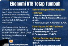 Flyer hasil pertumbuhan ekonomi NTB tanpa tambang. (Fen/Ist)