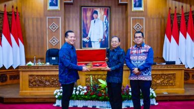 Gubernur NTB, NTT, BALI, saat pertemuan kerjasama regional di pendopo gubernur Bali. (Fen/Ist)